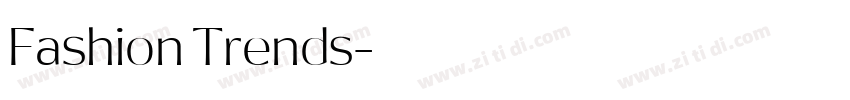 Fashion Trends字体转换